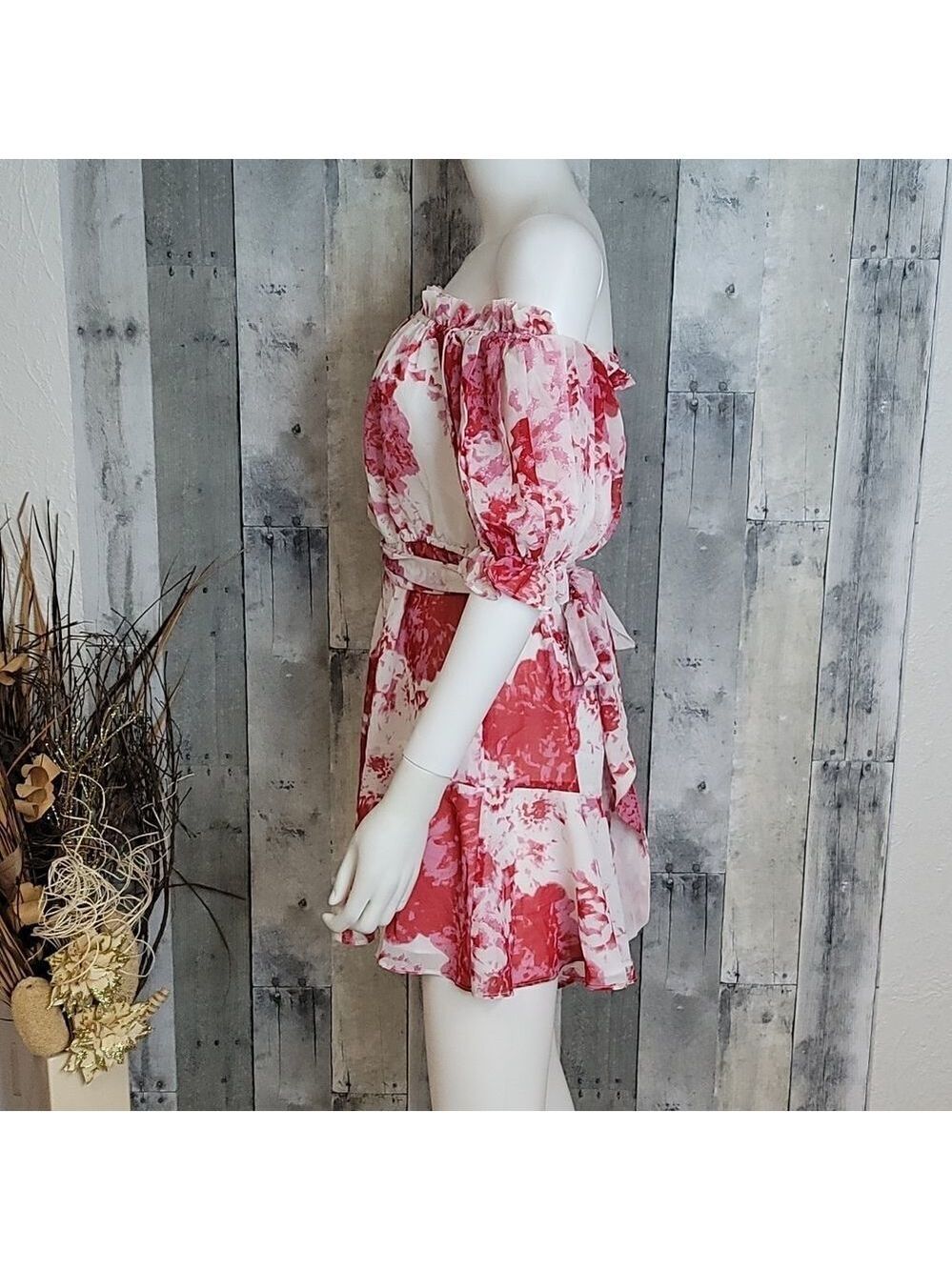 Keepsake The Label Ruffle Rose Mini Dress - Picture 7 of 13